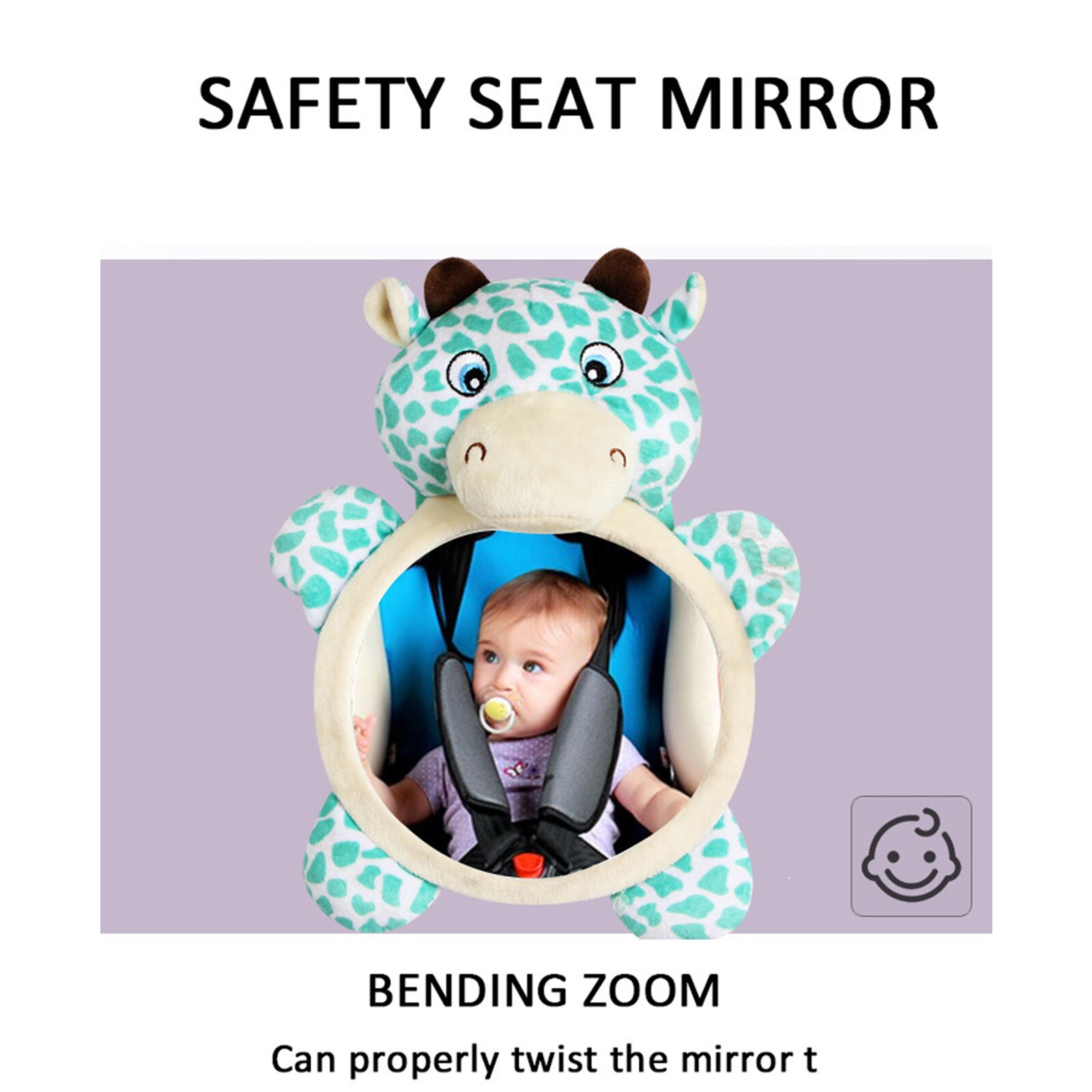 Baby Veilig Achterbank Spiegel Verstelbare Baby-In-Sight Spiegel Reukloos Gezonde Duurzaam Achterbank Spiegel Plastic Achteruitkijkspiegel