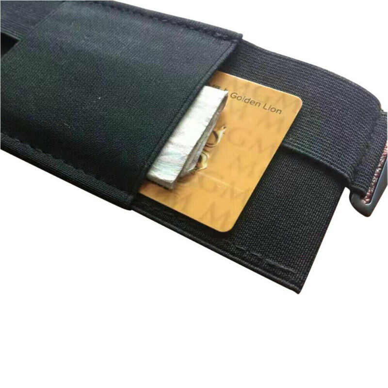 Unisex minimalistisk usynlig tegnebog unisex talje taske mini pose sikker til nøglekortelefon