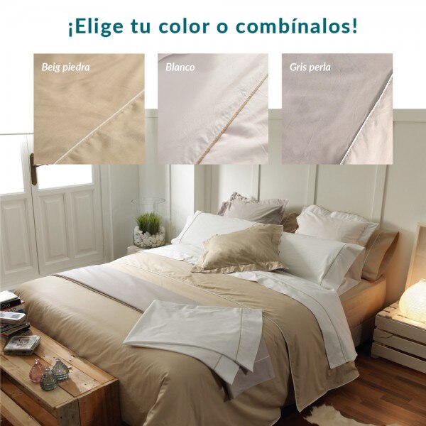 Don Descanso - Sábana Encimera Algodón 100% Blanca 180 Hilos. Fácil Planchado y Lavable (30º). (Disponible Varios Tamaños)