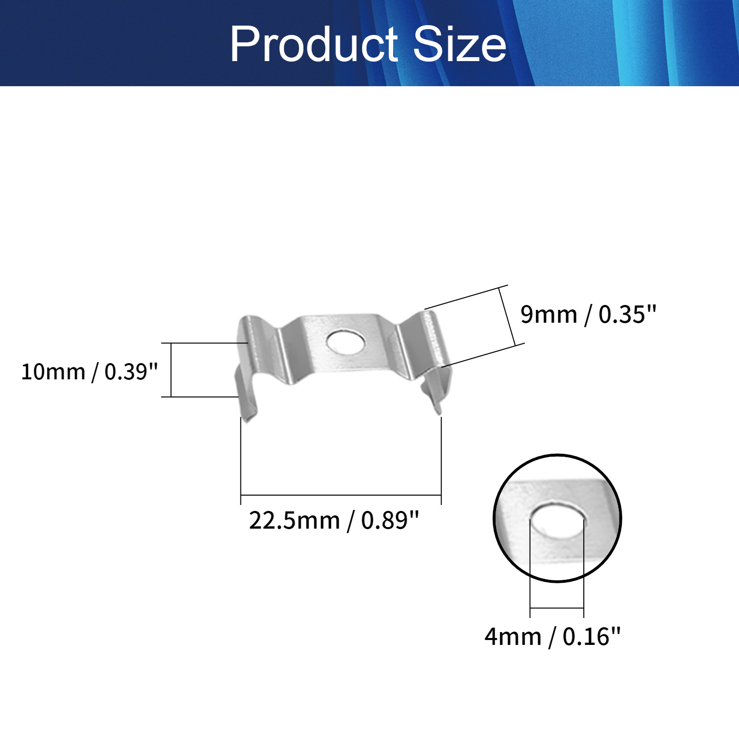 15~100pcs T4 T5 T8 U Clip Holder for Lamp Bracket Lampholder Stainless Steel Fixing Clips Lighting Accessories