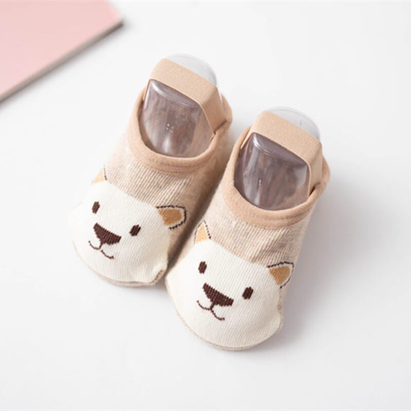 Baby Sokken Boot Sokken Katoenen Baby Peuter Vloer Sokken Leuke Cartoon Baby Anti-Slip Sokken Baby Meisje Baby Boy zachte Sokken: dog / 0-1year old