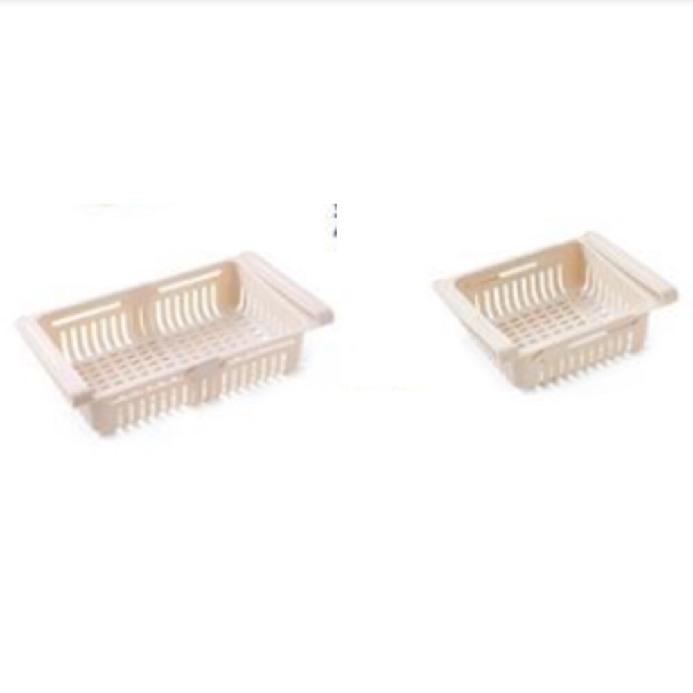 1PC Refrigerator Shelf Containers Storage Rack Retractable Food Storage Box Eco-friendly Plastic Container Kitchen Organizer
