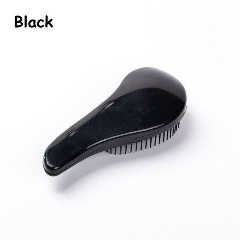 Baby Kinder und Frauen Entwirren Haar Pinsel Combs Salon Sanfte Anti-statische Pinsel Verwicklung Nass Trocken Borsten Griff Baby haar Pinsel: Black