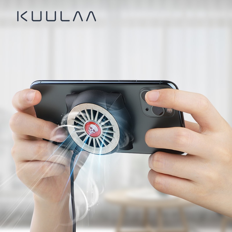 KUULAA Mobile Phone Radiator Gaming Phone Cooler Phone Cool Fan Cooling Heat Sink For Xiaomi IPhone Samsung Accessories TXTB1