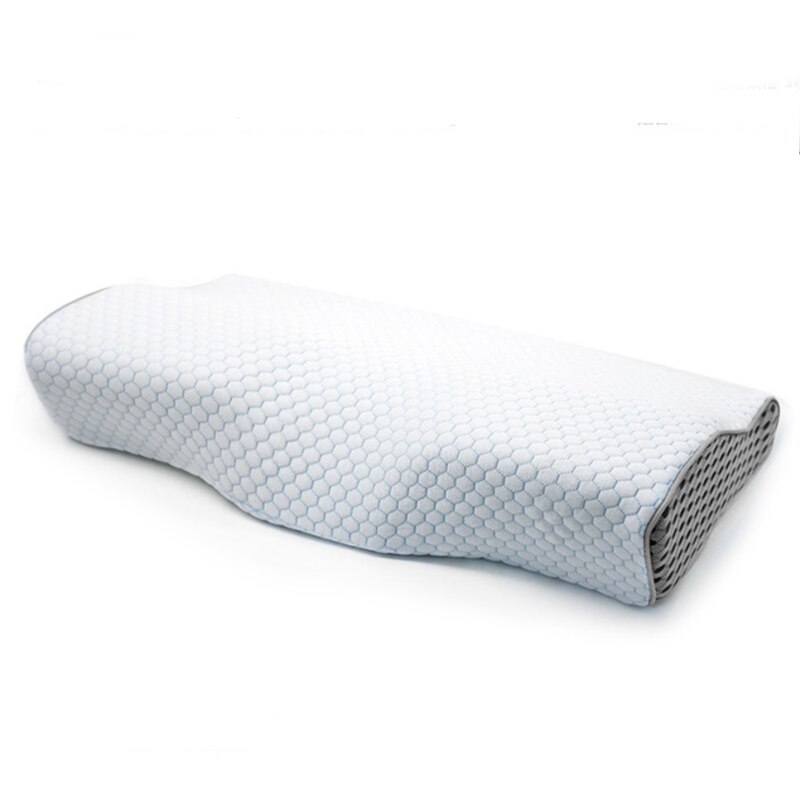 Tencel-oreiller orthopédique à mémoire de forme, oreiller pour douleurs du cou, mousse à mémoire de forme pour relaxation et soins de santé des cervicales: Ardoisé / 50X30cm