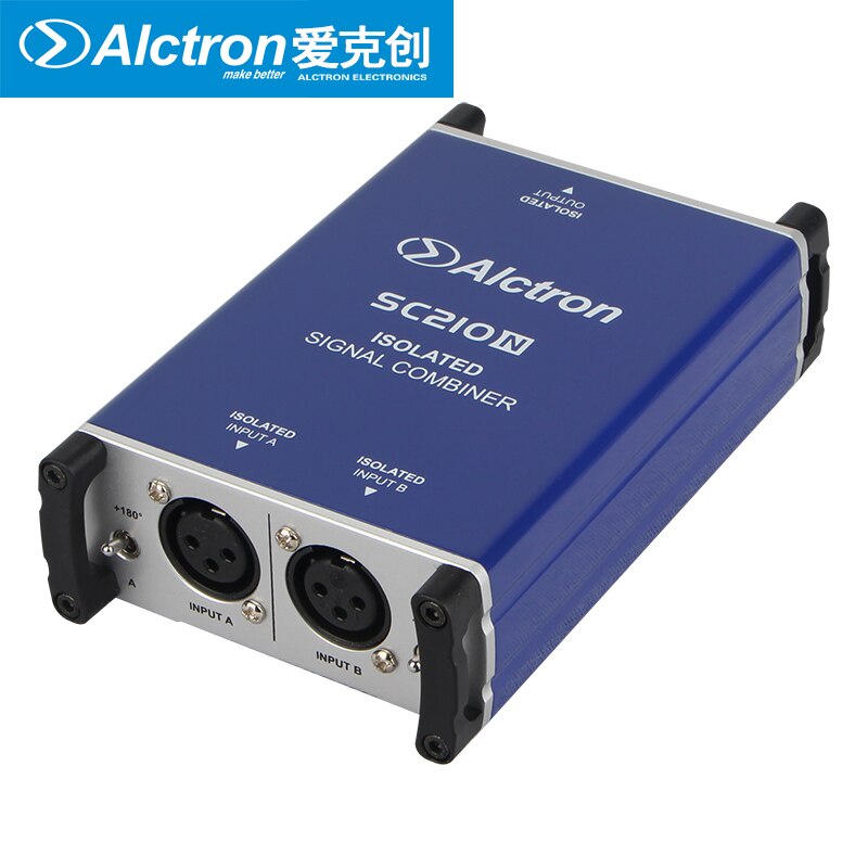 Alctron SC210N DI box microphone combiner combine two microphone balanced signals into one balanced microphone