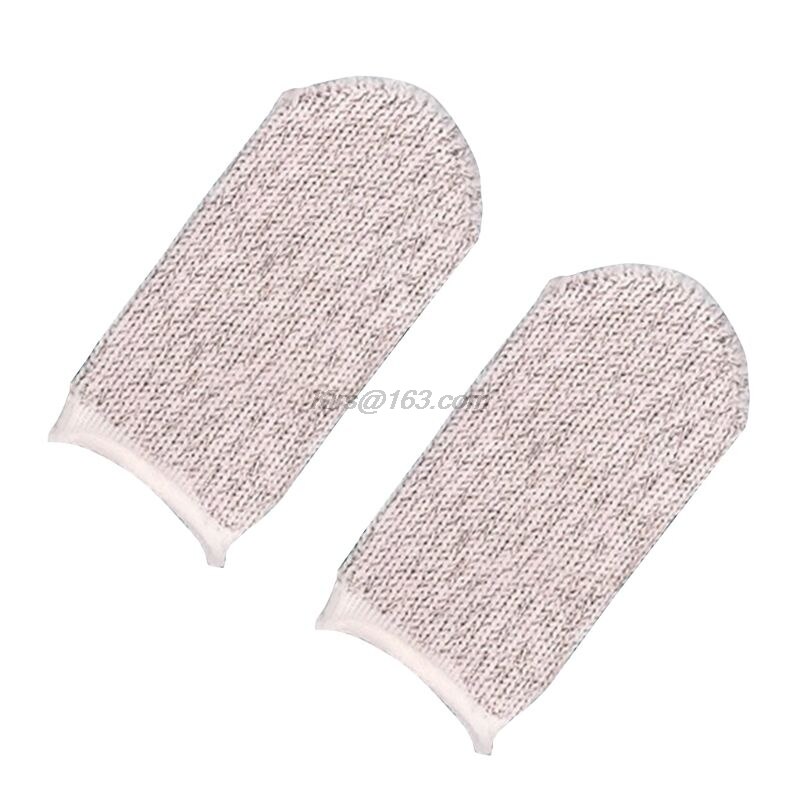 1 paar Schweiß-Proof Gestrickte Stoff Finger Abdeckung Spiel Touchscreen Finger Ärmeln: D