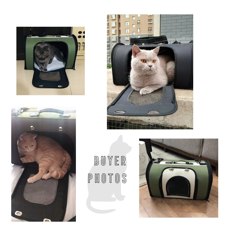Katteholder taske åndbar bærbar rejse katte taske udendørs kæledyr bærere til større katte små hunde holdbar kæledyr skulder håndtaske
