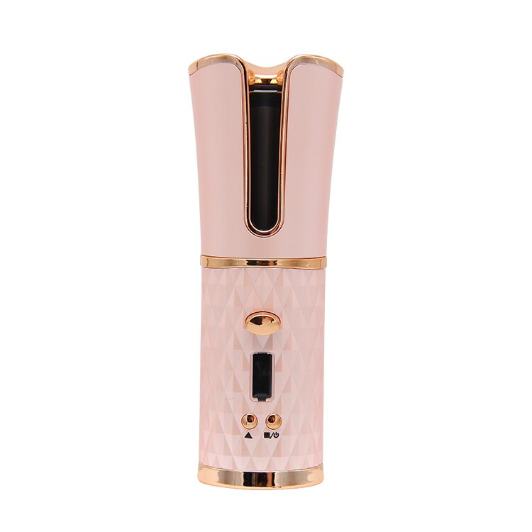 Cordless hair clipper curling irons Hair iron automatic curling iron: Pink