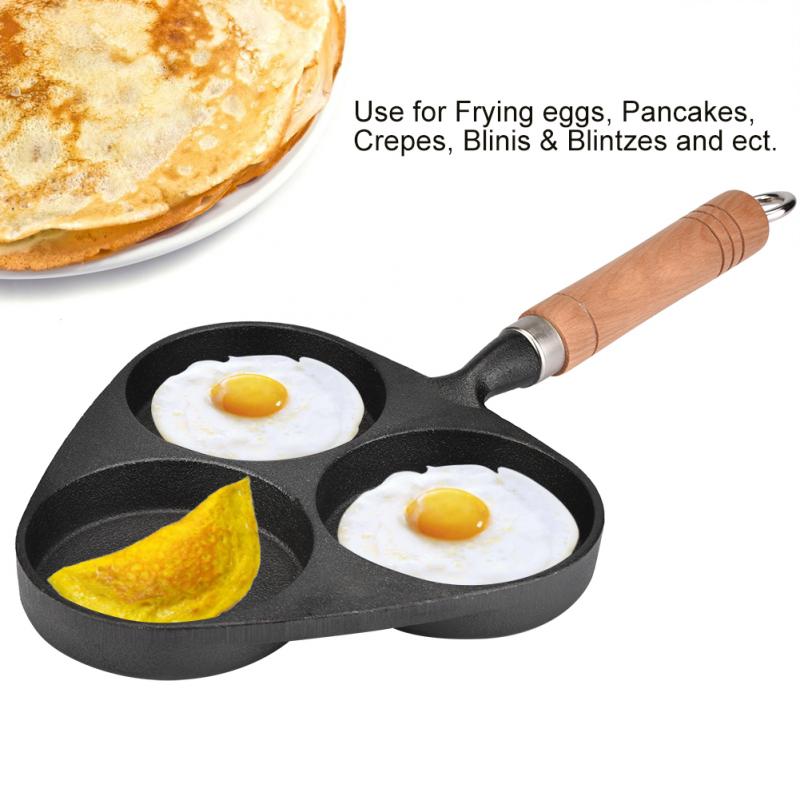 Multifunction Bre3 Mold Cast Iron Omelette Egg Burger Fried Egg Pot Pancake Pan Kitchen Frying Pan Kitchen Tools