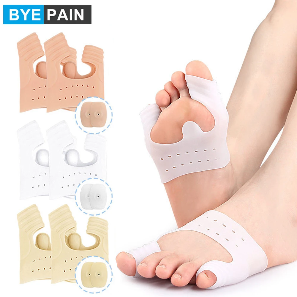 Ballen Korrektor, orthopädische Ballen Schiene Hallux Valgus Korrektoren Separator halb Socken Ballen Ärmel Zehengelenk Schutz Pad
