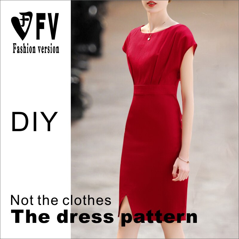 Big-brand clothing pattern ladies dress 1:1 cutting drawing BLQ-425