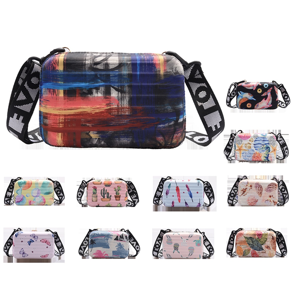 Handtaschen Frauen Taschen Neue Trend Mini Koffer bilden praktisch Taschen Platz Kasten Breite Schulter Riemen Taschen Für mädchen
