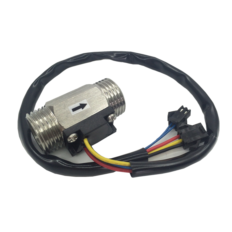 SUS304 G1/2&quot; Water Liquid Temperature Measurement Flow Sensor Meter Hall Effect