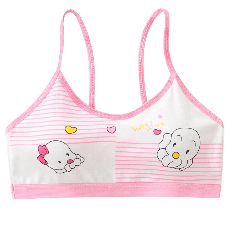 Developmental girl underwear sling student girls pure cotton breathable children tube top training bra 8 to 16 years old