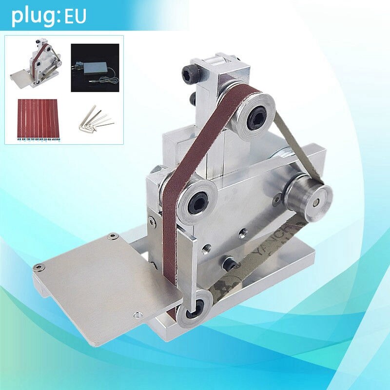 Eu stekker diy mini bandschuurmachine tafelmodel slijpmachine polijstmachine buffer elektrische haakse slijper 175 x 110 x 140mm