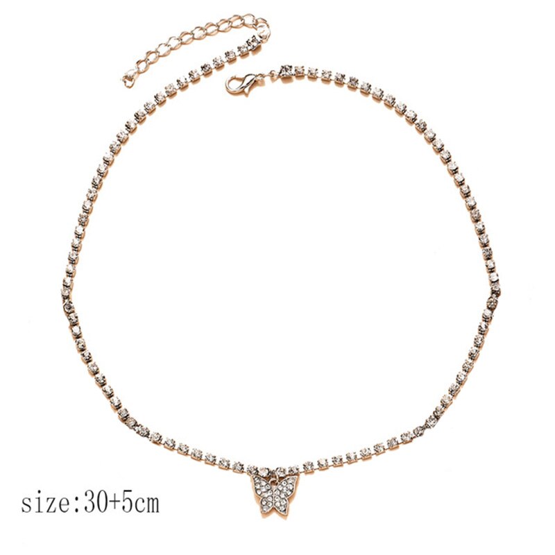 Ywzixln Boho Charm Multi-layer Kristal Cross Snake Hanger Kettingen Bijoux Voor Vrouwen Elegante Choker Sieraden N0180: 2gold