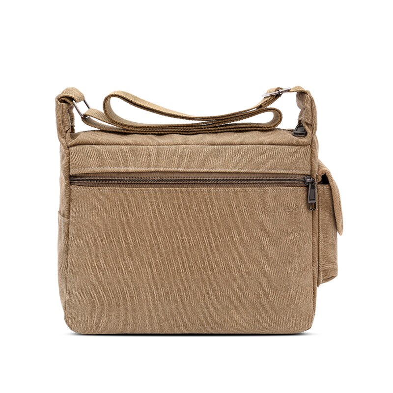 Canvas Messenger Bag Vintage Waterbestendig Waxed Crossbody Tassen Aktetas Gewatteerde Schoudertas