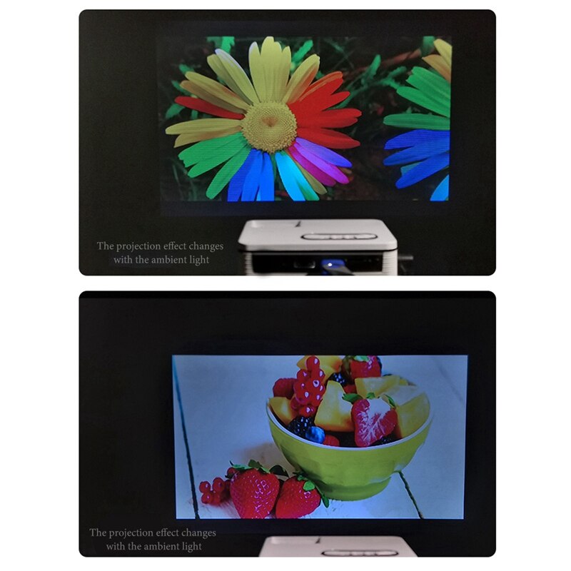 S361 Portable Mini LED 320X240 Pixels 600 Lumens Projector Home Media Player Built-In Speaker