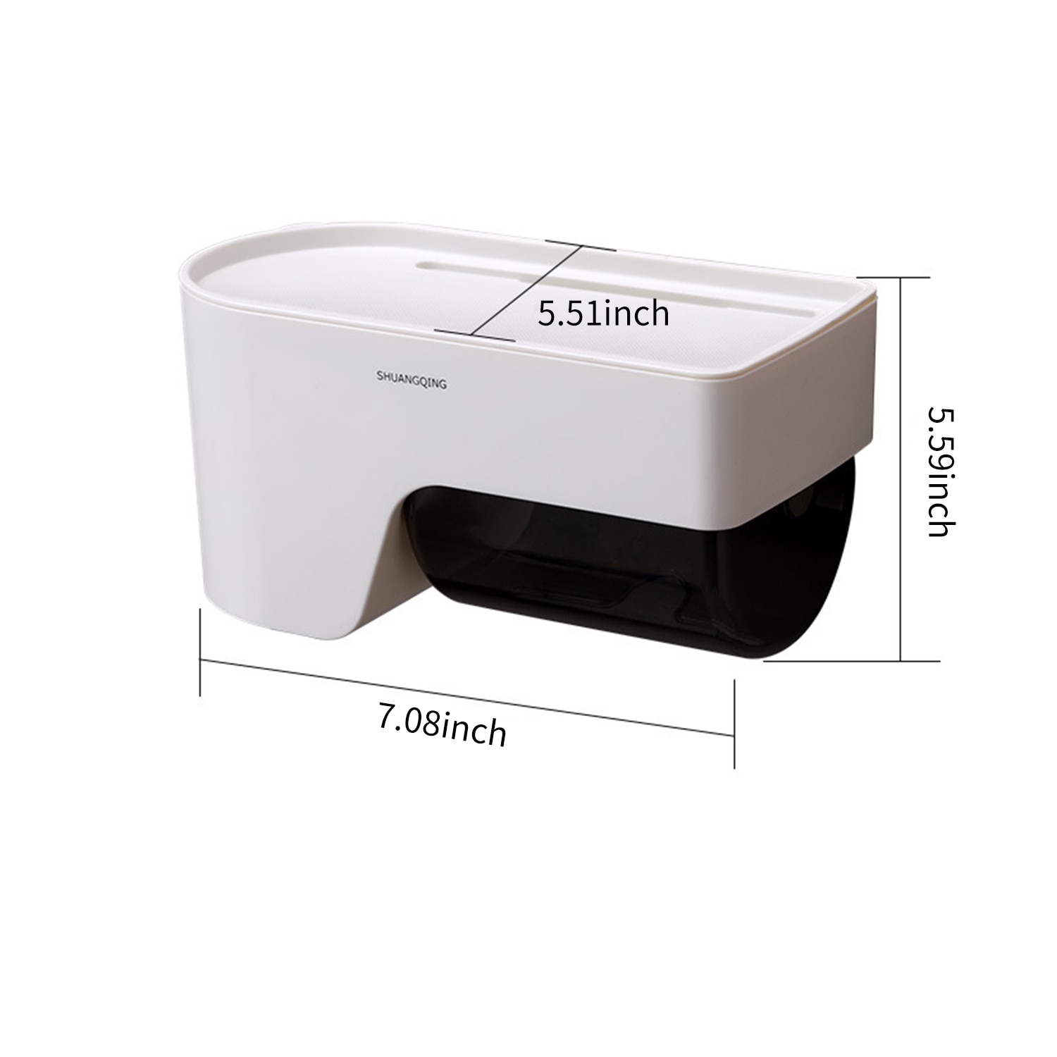 Wall-Mounted Paper Towel Dispenser Bathroom Storage Rack Toilet Paper Holder with Shelf Paper Towel Dispenser Tissue Dispenser