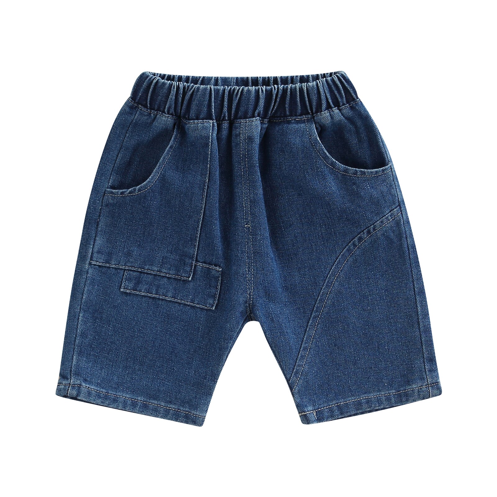 Nuovi pantaloncini per bambini estivi pantaloncini di jeans per ragazzi pantaloncini di marca mutandine per bambini pantaloni sportivi da spiaggia per bambini abbigliamento per bambini: dark blue / 3T