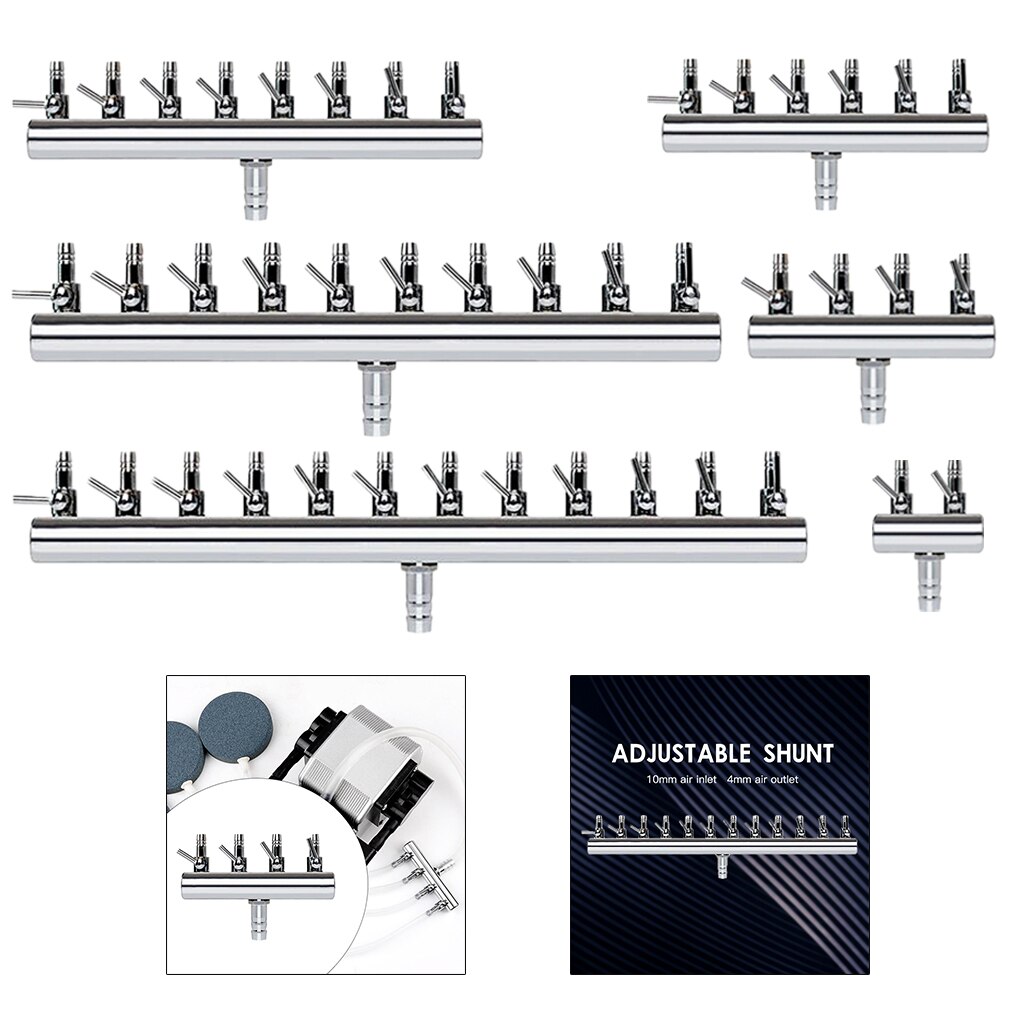 Aquarium Air Flow Splitter Lever Control Valve Air Pump Flow Tube Pipe Line