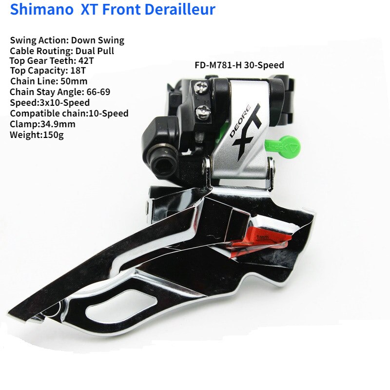 Shimano XT FD M8000-H M8025-H M8020-H M786 M781 M8025-D M8020-D M786-D M780 T780 3x10 2X11 3X11 2X10 M8025 desviador