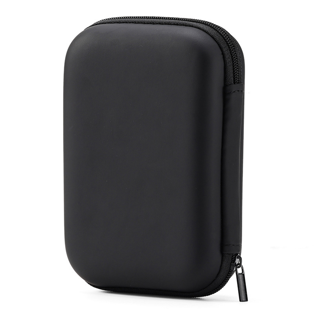 7 Farben erhältlich 2,5 Zoll HDD Kasten Tasche Fall Tragbare Festplatten-Tasche Headset-Tasche Multifunktions-Mobil-Energie-Pack Tragbare Tasche: Schwarz