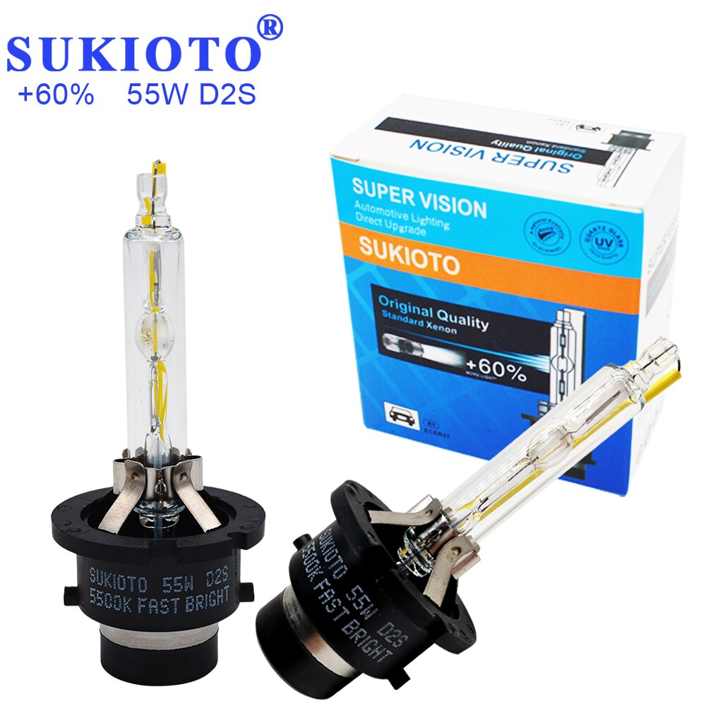 Sukioto super kirkas 55w xenon  d2s d4s xenon piilotetut lamput 5500k valkoista  d2s d4s piilotettua valoa korvaa lampun  d2 d4s liitäntälaitteelle