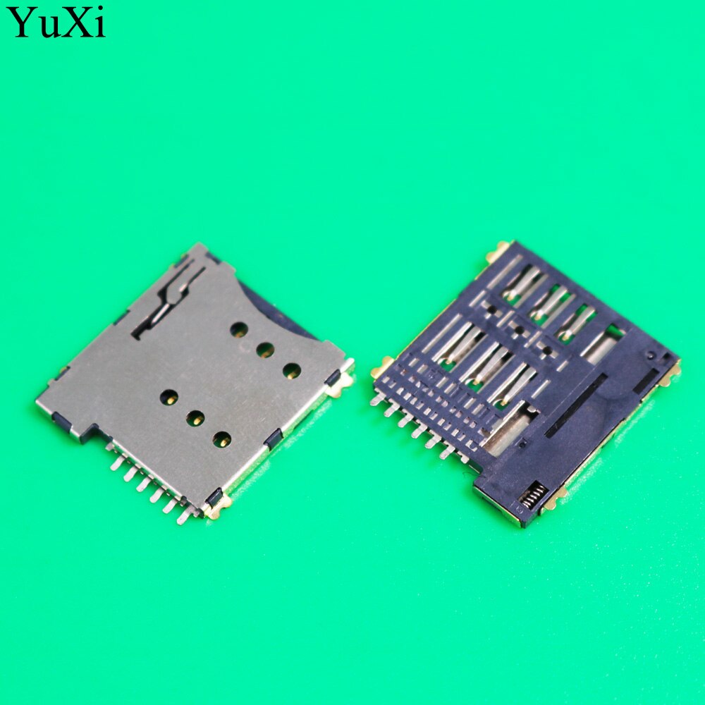10 stücke SIM karte Slot Mikro SIM 6P 6-Stift karte Halfter Adapter verbinden verwenden für telefon selbst drücken-Typ
