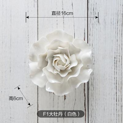 Handmade Three Dimensional Ceramic Flower Wall Decoration Plate Garden Home Decoration: 01
