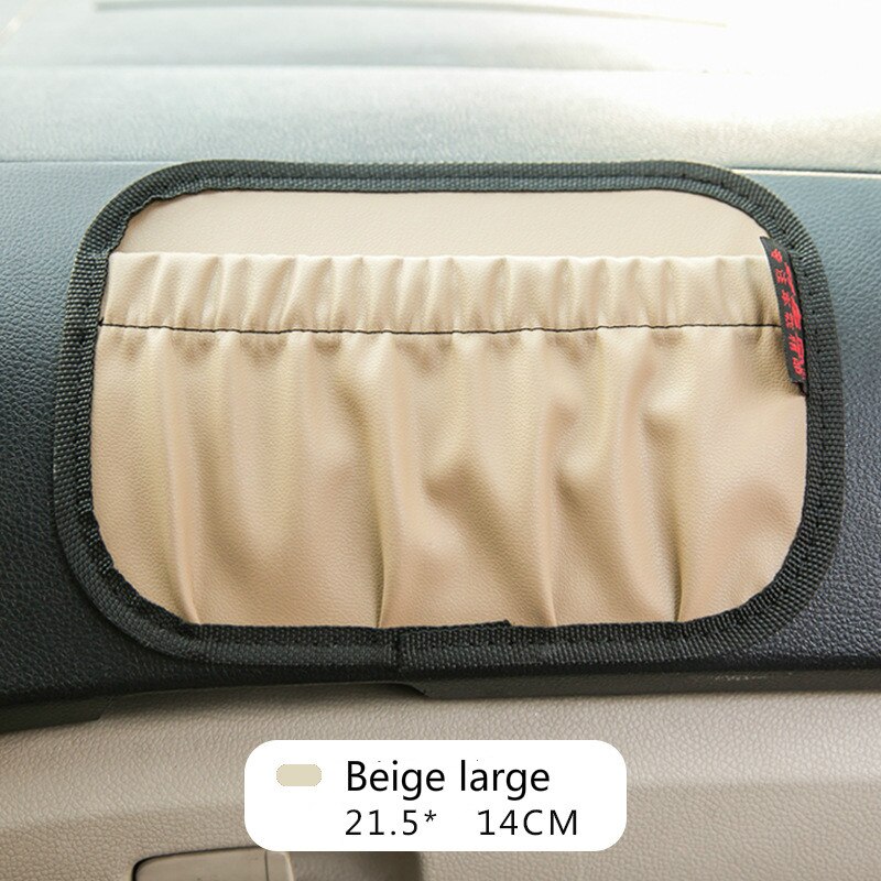 Car styling organizer leather storage box Multi-function car debris storage bag dashboard Seat phone Wallet storage bag