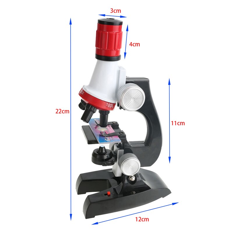 Børn børnemikroskop lab 100x-1200x hjemmeskole undervisningssæt legetøj mar 3_30