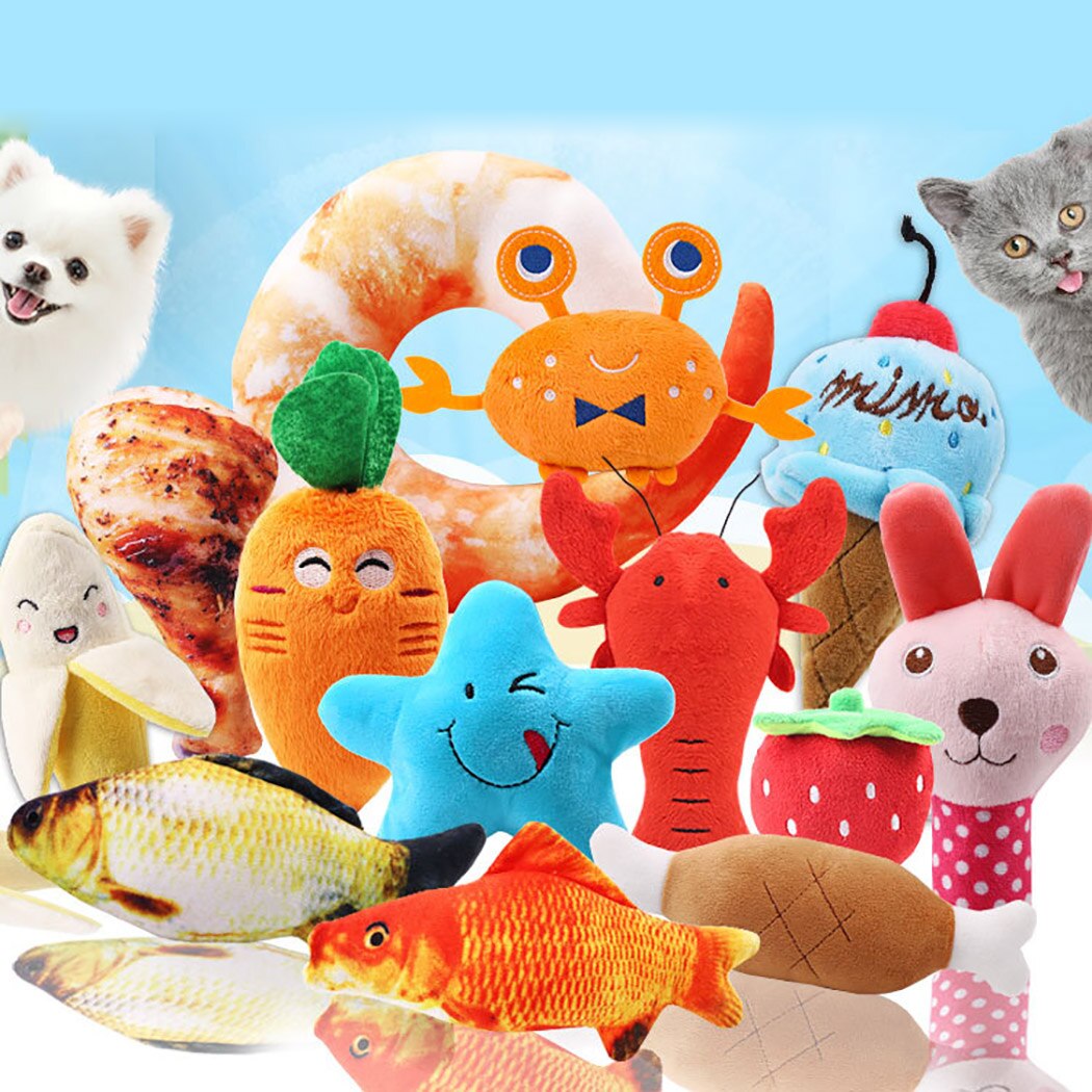 Jouets en peluche pour chien couineur, 1 pièce, résistant aux morsures, propre, à mâcher, chiot, entraînement, banane, carottes et légumes, fournitures pour animaux de compagnie