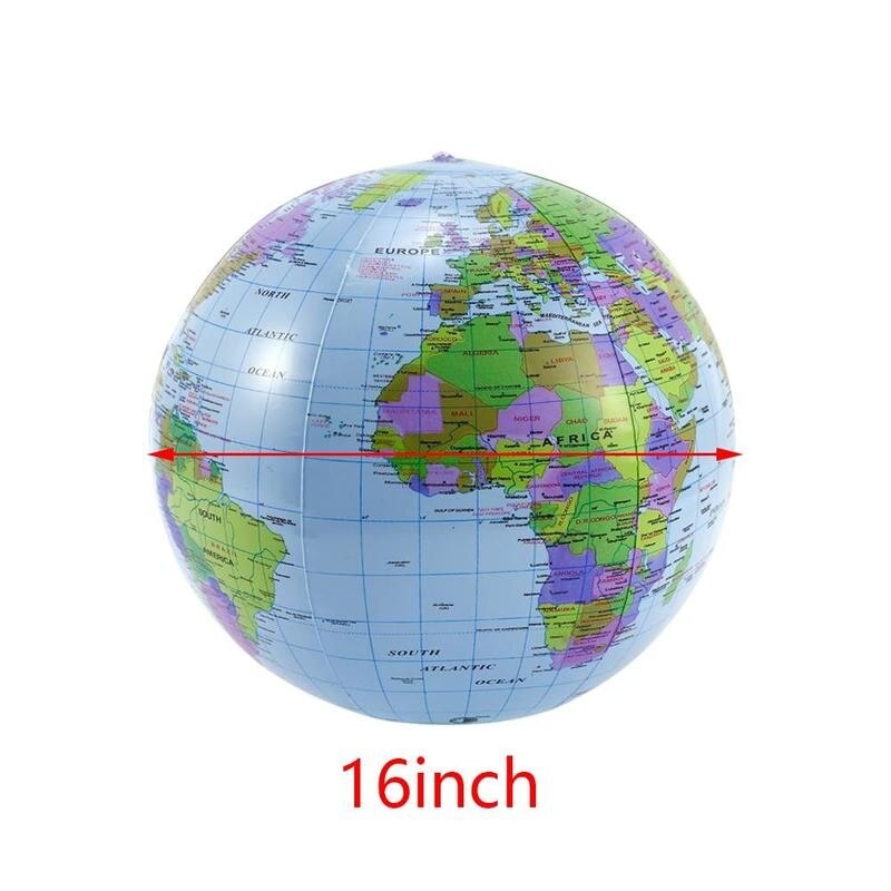 Globo gonfiabile Istruzione Geografia Giocattolo di Carta Palloncino Pallone Da Spiaggia 40 centimetri Sviluppare L'intelligenza Materiali non tossici Pvc Durevole Mappa