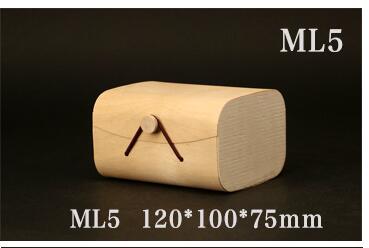 6 Pcs/lot Wood Color Wooden Tea Packaging Box Universal Black Tea Green Tea Packaging Box Jewelry Wood Box Buckle: B 12x10x7.5cm 6pcs