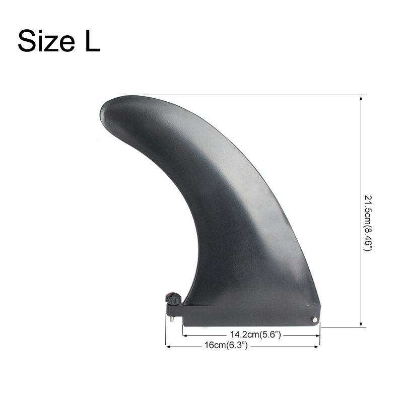 Surf water wave fin SUP accessory stablizer stand up paddle board surfboard screw central fin: L-fin