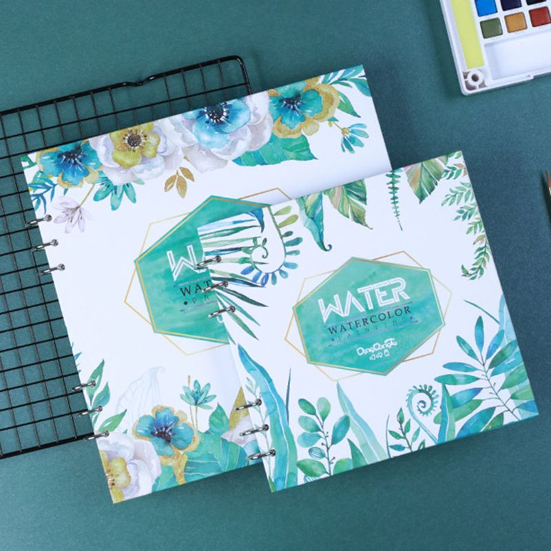 Papel de acuarela 300g/m2, 20 hojas pintadas a Color agua, libro de pintura, suministros de arte escolar C26