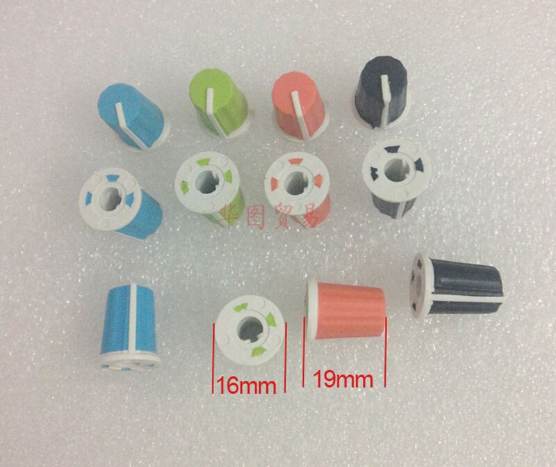 1pcs Rubber Soft Potentiometer Knob Cap / Mixer Equalizer EQ Disc Player CD Knob Hat Blue Green Orange Black for Pioneer