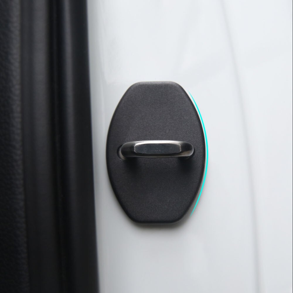 4 stks/partij Deur Lock Bescherm Cover Cap Auto Stickers Geschikt voor Seat Ateca FR S SE XCELLENCE auto Accessoires