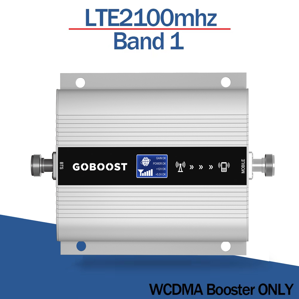 LTE 2100 Signal Booster LCD Display Mini Booster Amplifier 3G Cellular Amplifier WCDMA 2100mhz Mobile Cell Phone Signal Repeater: WCDMA Booster ONLY