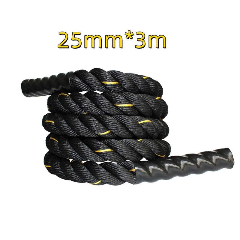 Weighted jump rope fitness studio outdoor home fitness exercise physical training combat rope combat strength training fitness rope: Yellow