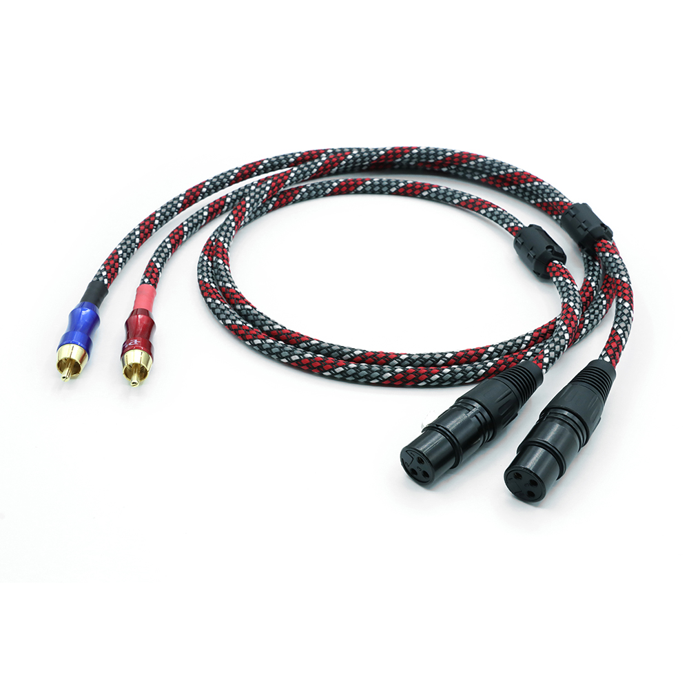 CANARE L-4E6S 1m 5N OCC Kupari XLR RCA-äänikaapeli NEUTRIK-liittimellä