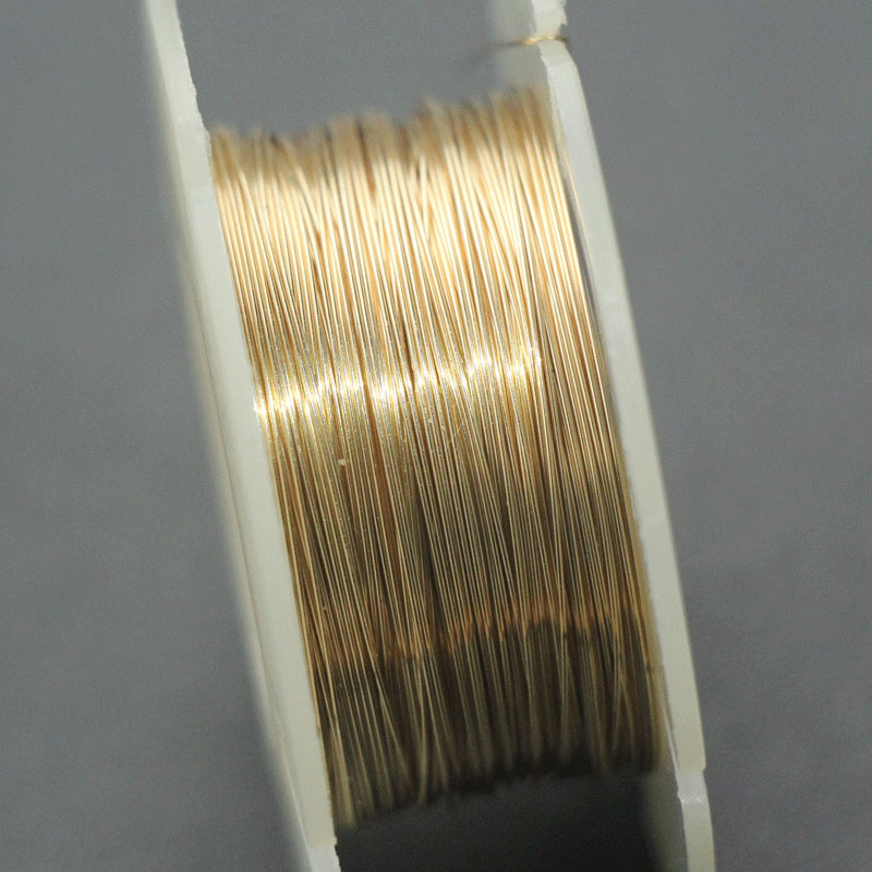 1 meter 14K Gold 0.33 India Beaded Private Line Semi-Hard