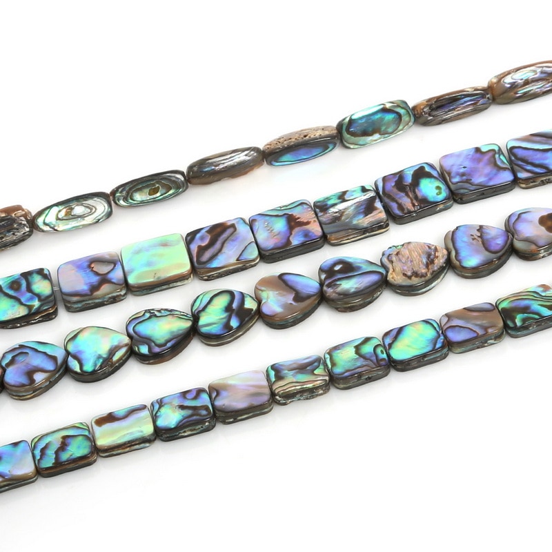 Mode Rechthoek/Vierkante/Onregelmatige-Shape/Hart Natuurlijke Abalone Sea Shell Kralen Voor DIY Armband Sieraden bevindingen Maken