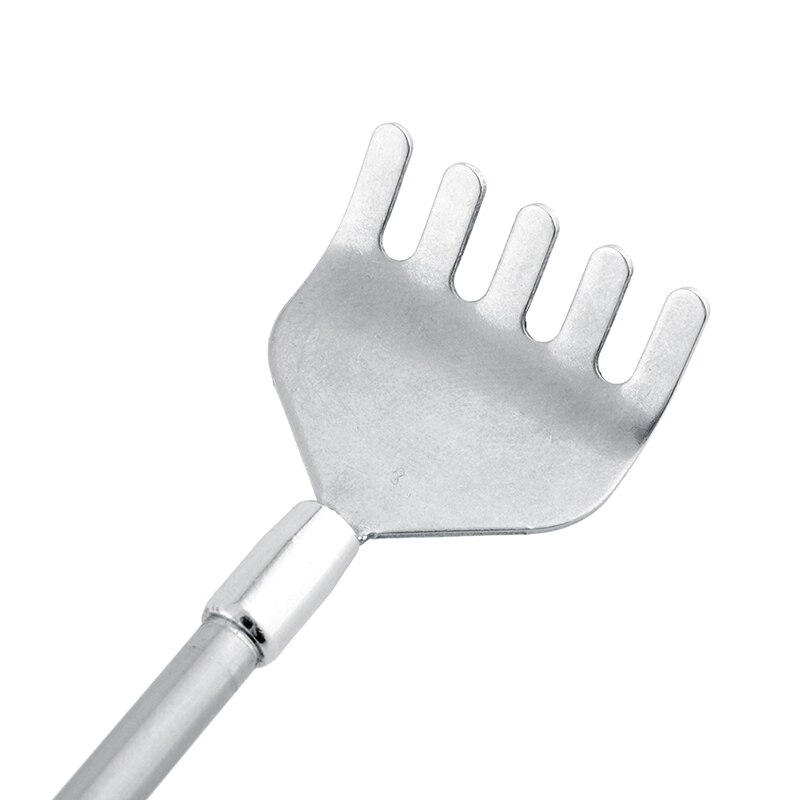 Roestvrijstalen telescopische draagbare verstelbare penclip telescopische rugkrabber jeuk krab massage tool