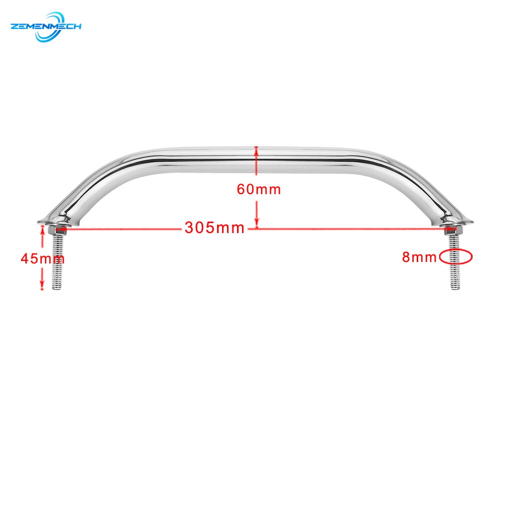 Marine Grade SS 316 Grab Handle With Bolt Door Handrail Grip Rail Boat Accessories Hatch Yacht Marine Bathroom Hardware Sailboat