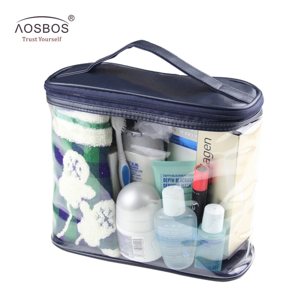 Travel Transparent bags Waterproof Women Men Toiletry Kit PVC Zipper cosmetic Bag Large Capacity Makeup Storage Pouch bag Lady