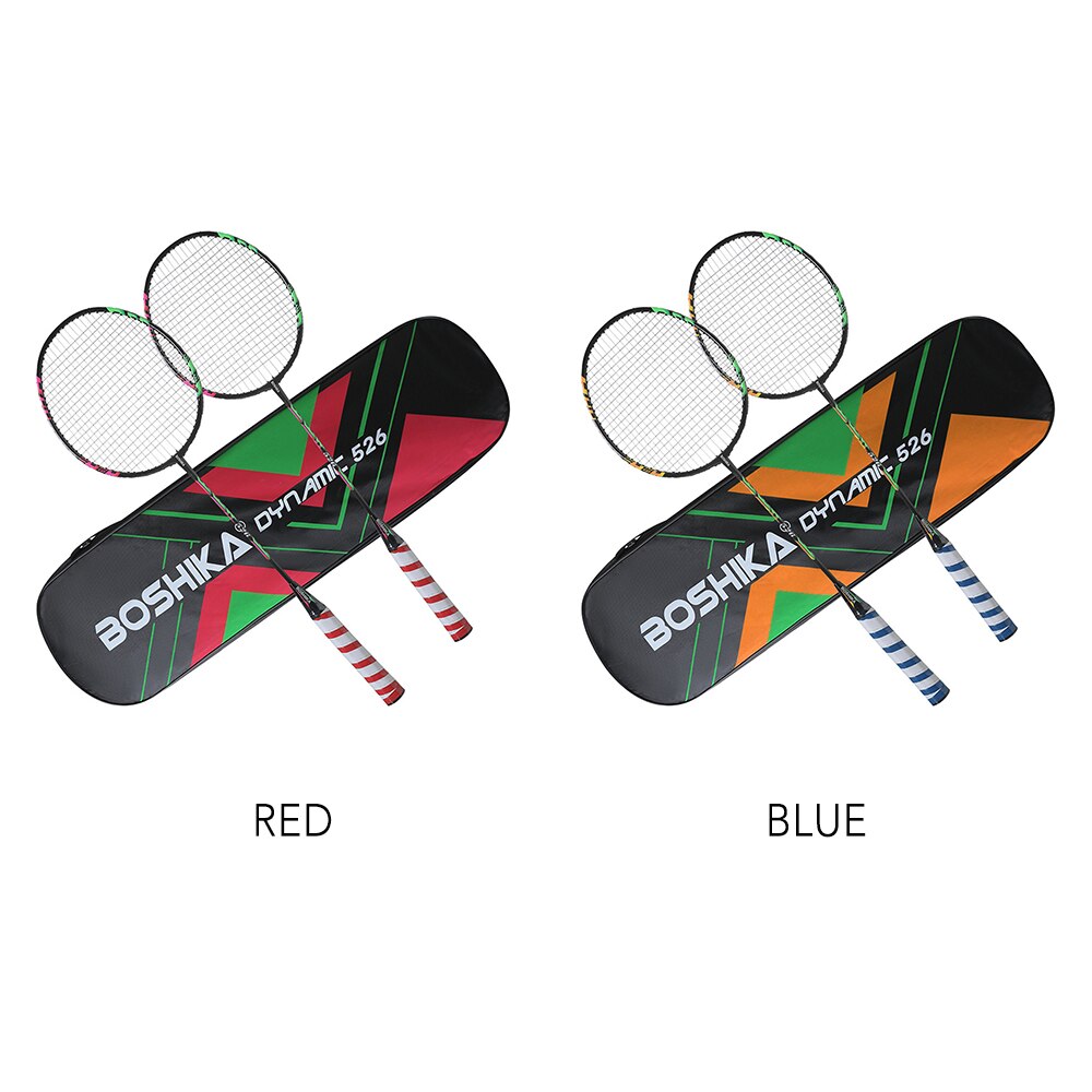Badminton Racquet Durable Badminton Racket Set for Adults with 6 Shuttlecocks and 1 Carrying Bag
