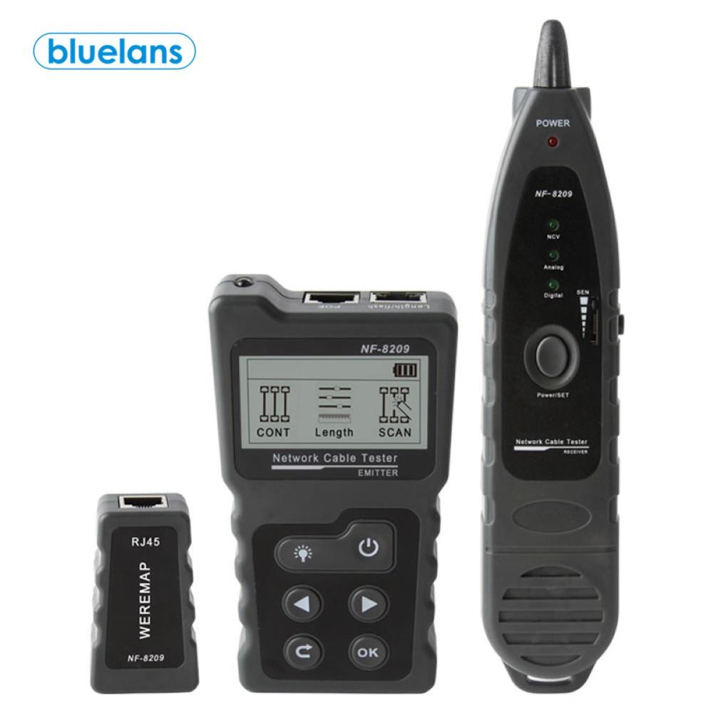 NF-8209 LCD Network Cable Tester Multi-functional LCD Display Lan Cable POE Wire Checker Cat5 Cat6 Network Scan Test Tool